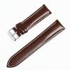 Unisex Leather Watch Wristband 18/19/20/21/22mm First Layer Cowhide Switch Ear Watch Strap