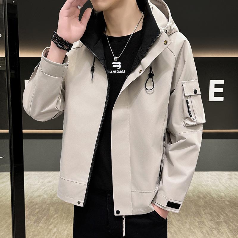 Men's Stylish Windbreaker: Hipster American Outdoor Casual Jacket for Spring & Autumn