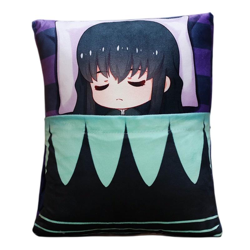 Slayer Demon Nezuko Tanjiro Pillow Soft Cushion Anime Cushion Plush Toys Gifts