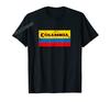 ZX More Design Columbia Flag Heartbeat Columbian Pride National Day TShirt For Men Women T Shirt Hip Hop Tops Cotton Tees