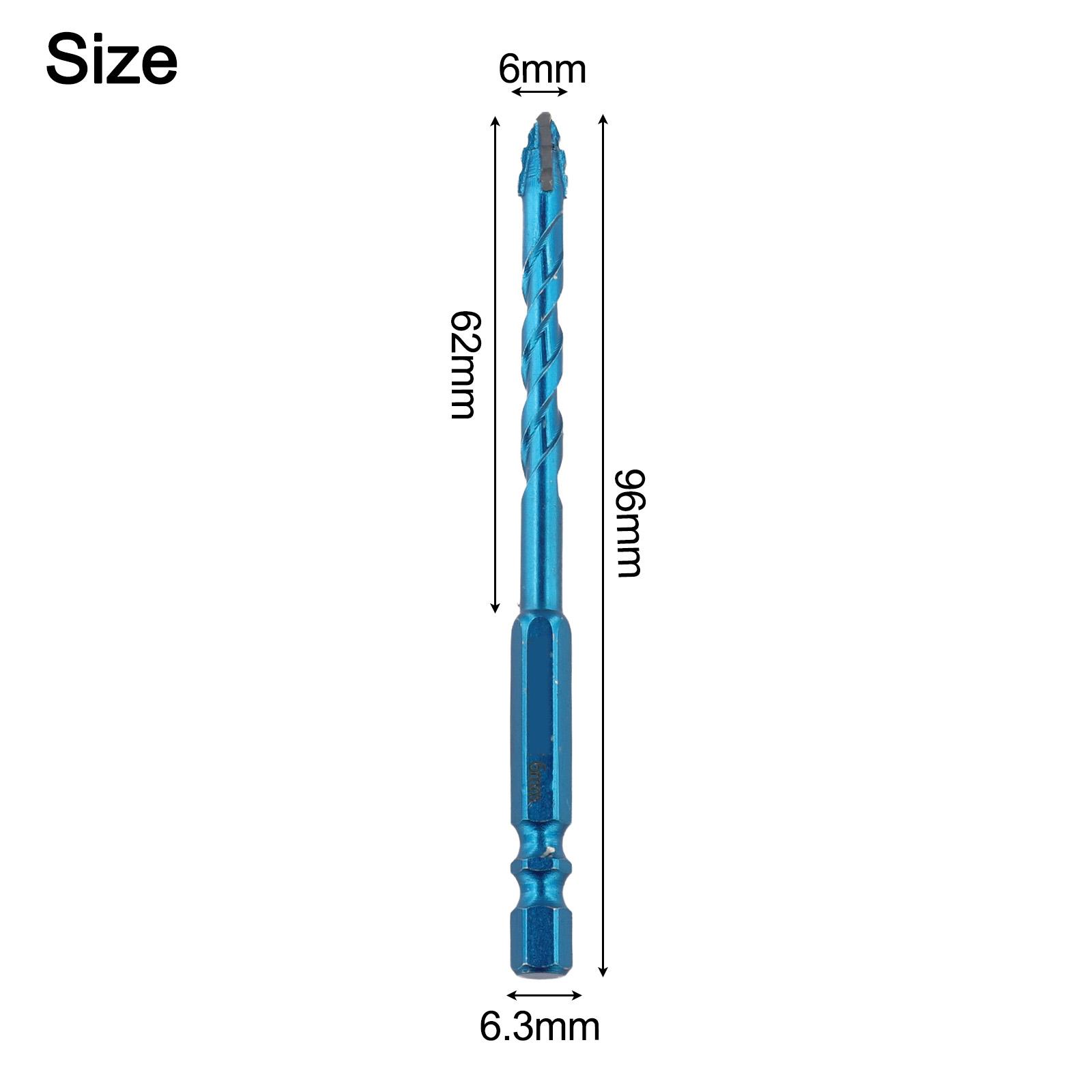 

Steel Alloy Drill Bit 6/8/10/12mm Four-Flute Eccentric Drill Bit Set Drilling Tools For Glass Tile Punching Triangle Drill Bits