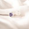 Iolite Gemstone Earrings 925 Sterling Silver Handmade Jewelry Studs Earrings1.7" EE-159-12