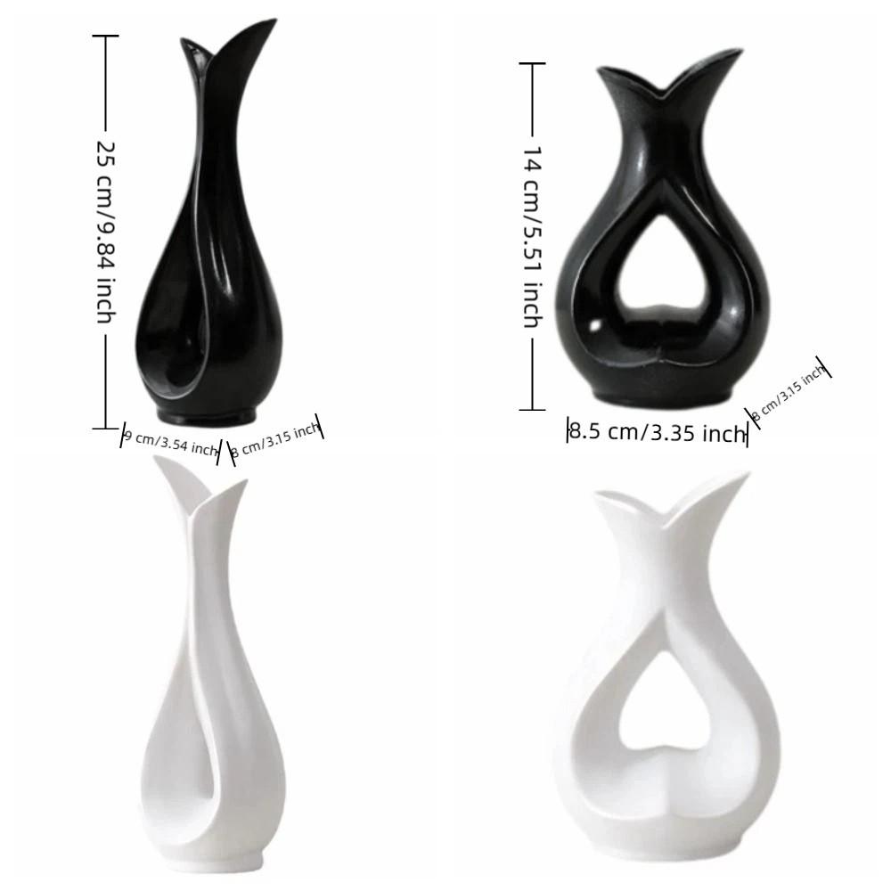 Handmade Decorative Vase Irregular Shape Table Vase Simple Flower Arrangement Ornament  Office