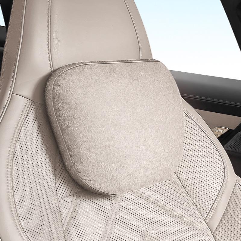 Dongfang Nano 01066 Suede Car Headrest & Lumbar Pillow