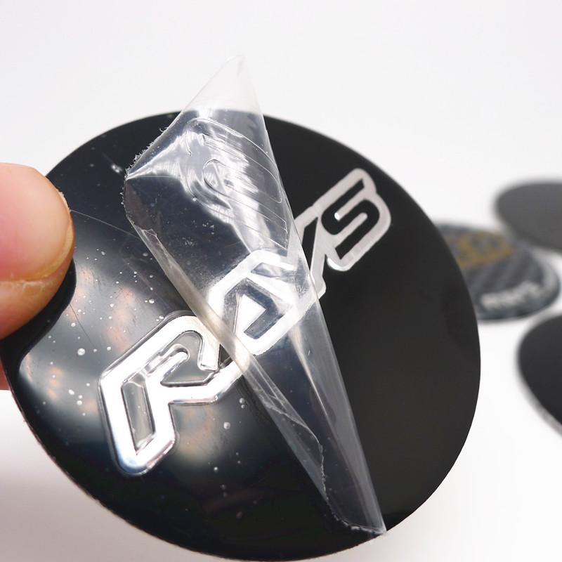 4pcs 45mm 50mm Rays Volk Racing Wheel Center Caps Sticker Car Rims Hubcap Emblem Badge