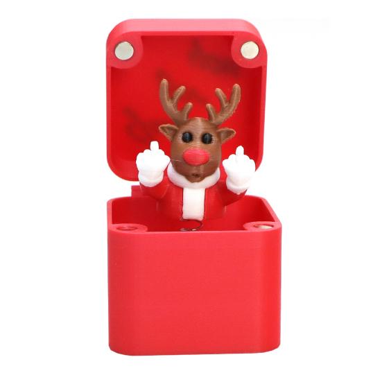 Vtipné dárky pro legraci Prostředníček v krabičce Kancelářský vtip Dárková krabička na žert Novinka Žertovný dárek k narozeninám, svátkům