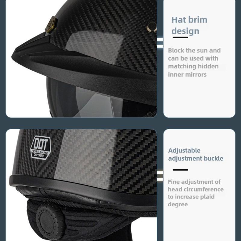 SOMAN Motorcycle Retro Helmet Half Helmets Summer Sunscreen Vintage Casco Para Moto German Style Black White Capacete For Harley