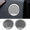 For Benz GLS 2016- 2PCS Silver Steel Cover Trim Inner Door Speaker Frame