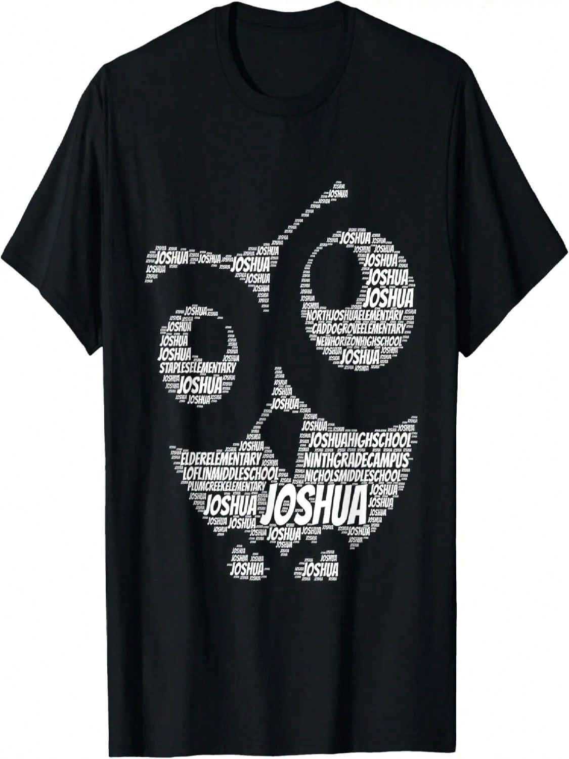 Joshua Texas Small Town School Word Shape Owl T-Shirt T-Shirt S разноцветный