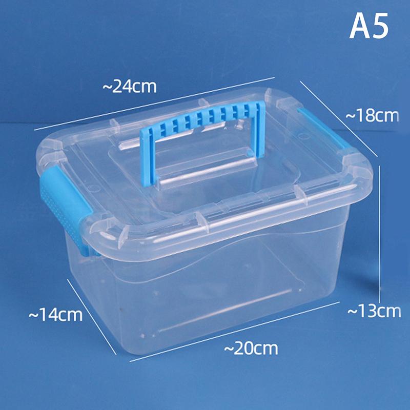 Pp Plastic Storage Box With Lid Portable Kids Toys Student Stationery Jewelry Storage Case Container Cosmetics Sorting Box