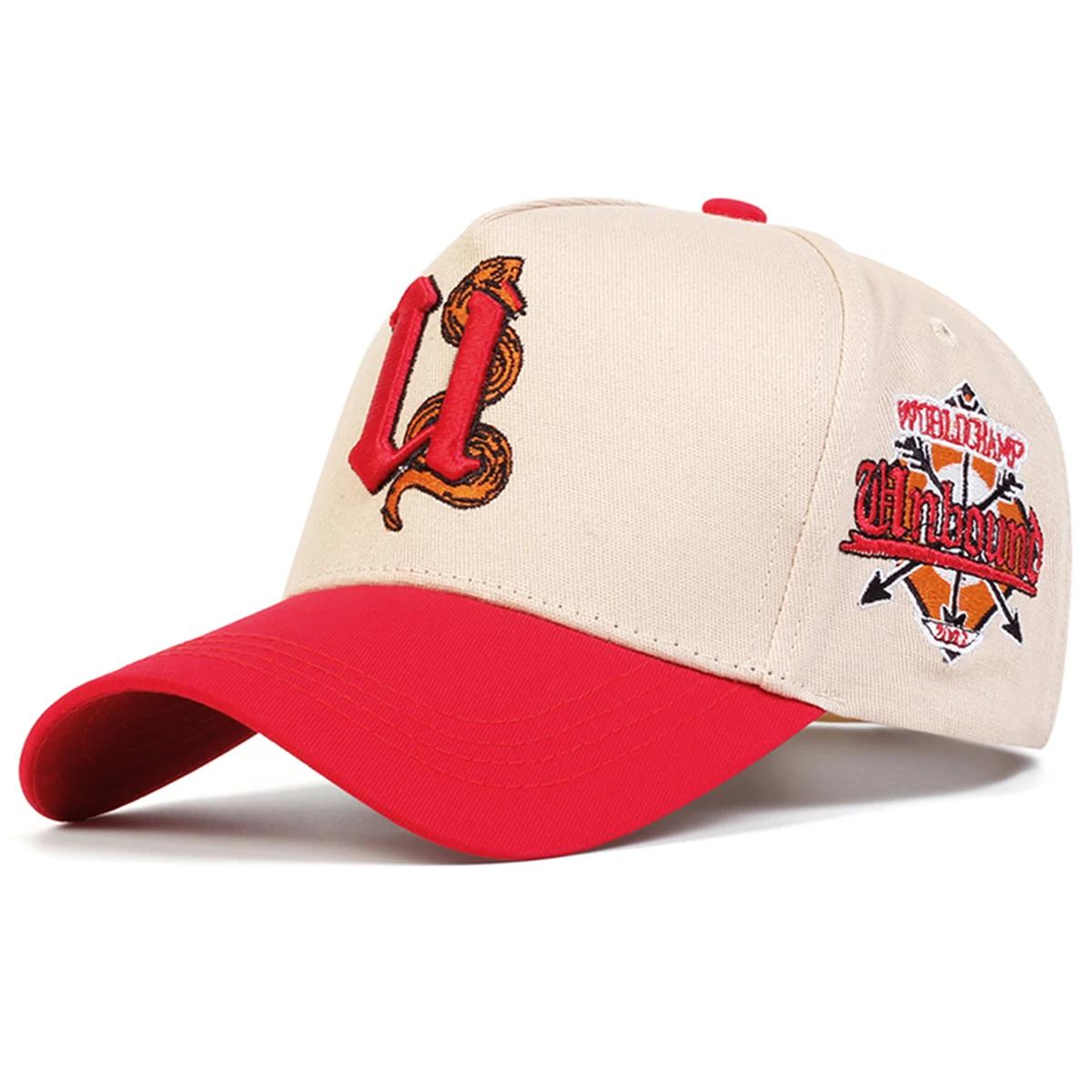 

Unisex U Letter Snake Embroidery Baseball Caps Spring Autumn Outdoor Sunscreen Hat Adjustable Casual Trucker Hats