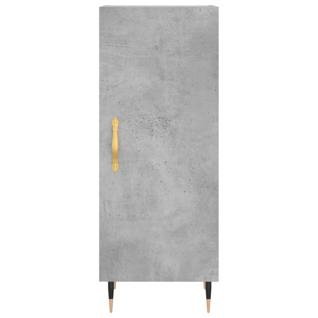 Vidaxl Szafka, Szarość Betonu, 34,5X34X90 Cm, Materiał Drewnopochodny