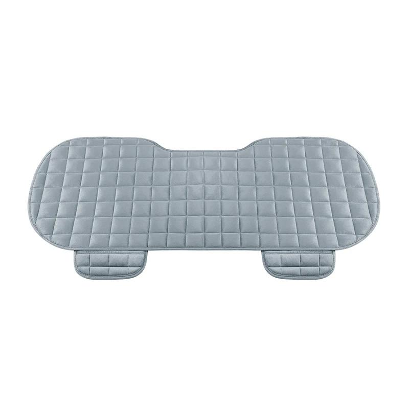 

Чехол на автомобильное сиденье, передняя и задняя флокированная тканевая подушка, нескользящая зимняя автозащитная подушка, сохраняющий тепло, универсальный подходит для грузовика, внедорожника, фургона серый