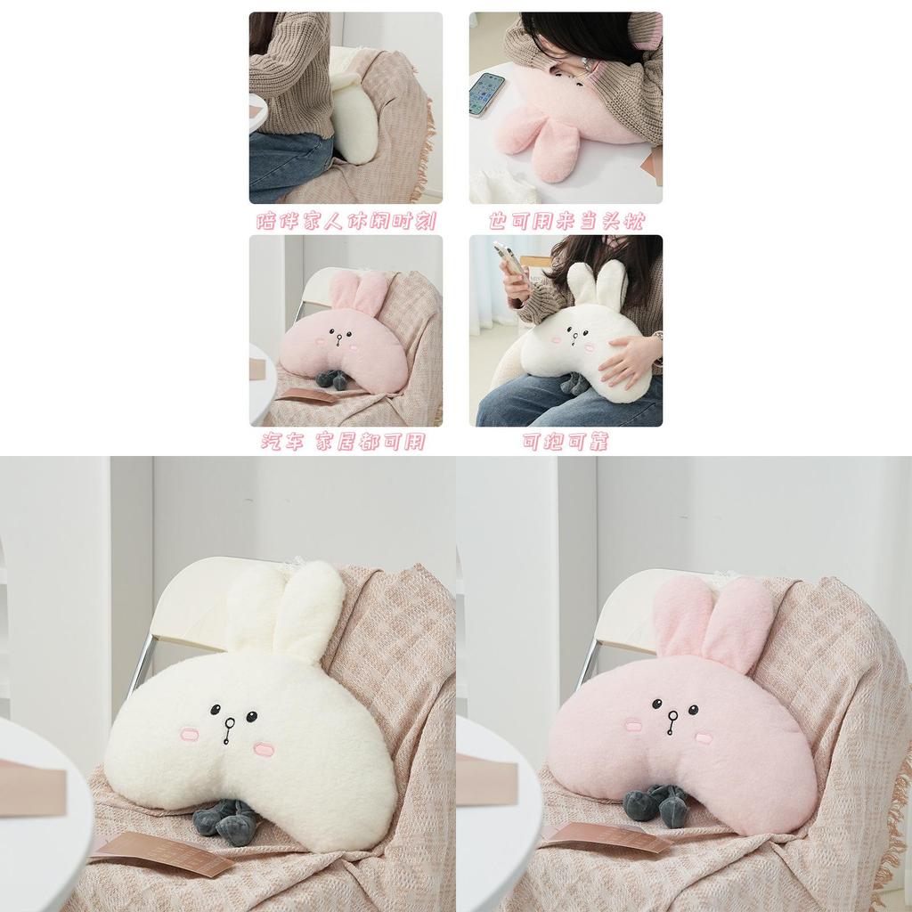 Peluche Luminary Animale Cartone Animato Coniglio Cuscino Lombare Cuscino Morbido Per Ufficio E Arredamento Dormitorio