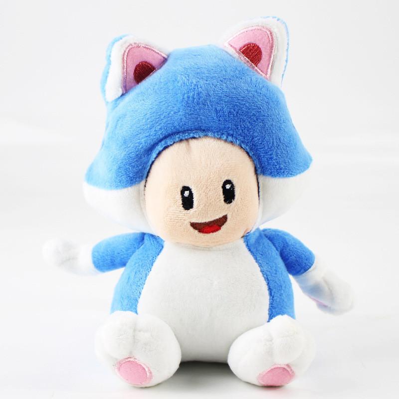 Realistische Niedliche Prinzessin Sanei Super Mario 3D World Neko Katze Mario Plüschpuppe Spielzeug Komplettes Interaktives Spielset