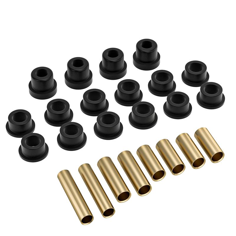 HOES-Bushing Kit Front Leaf Spring & Upper A Suspension Bushings And Sleeves For Club Car DS Golf Cart 1016346 1016349 black gold