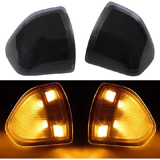 2pcs for Dodge Ram 1500 2500 2010-2018 Ram 1500 Classic 2019 2020 2021 LED Car Front Side Mirror Turn Signal Light Lamps Bulbs