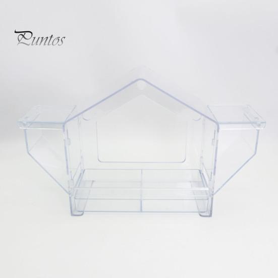 Window Birds Feeder Clear Birdfeeder with Suction Cup Squirrel-Proof Birds Feeding House for Cats And Birds Lovers Viewing Wild Birds Outside