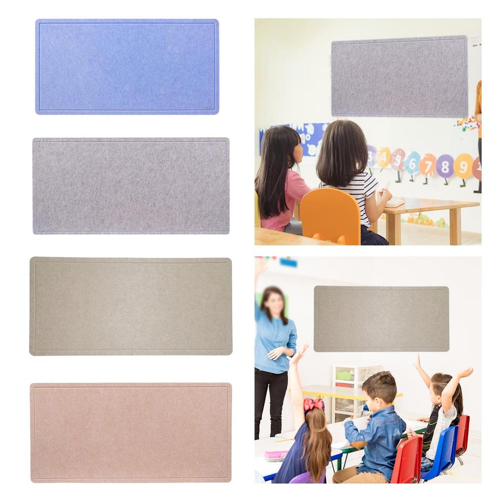 Bulletin Board Portable Display Photos Notes Cards Felt Board Office Wall Memo Board for Dorm Bedroom Home Apartment Dining Room