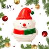 Hand Therapy Exercisers Christmas Snowman Squeeze Toy, Stress Relief Cute Fidget Clown Toys Figurine, Stocking Stuffer Party Favor, Gift for Kids Boys