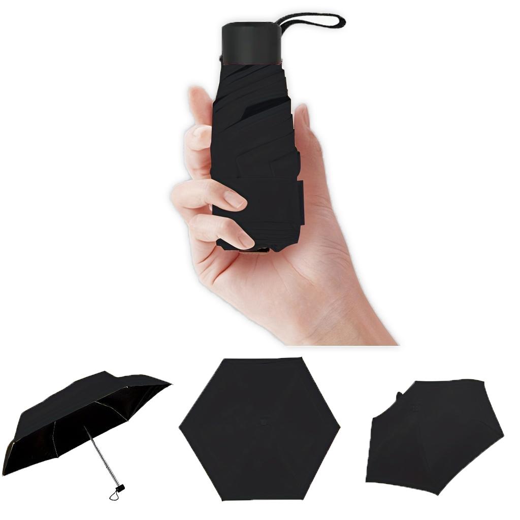 Travel Umbrella, Compact Lightweight Portable Strong Waterproof Folding Umbrella, With 6 Bones Reinforced UV Protection For Men