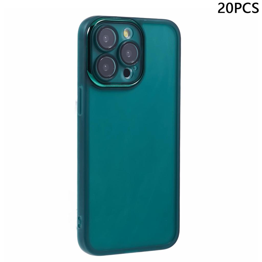 Bulk Purchasing 20Pcs For iPhone 13 Pro Case Electroplated Camera Frame TPU Phone Cover Precise Cutouts
