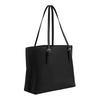 Coach Mollie Brand Logo Zipper Closure Tote Bag Tote Bag Shopping Bag Handbag Cowhide Shoulder Bag 34 Women's Black