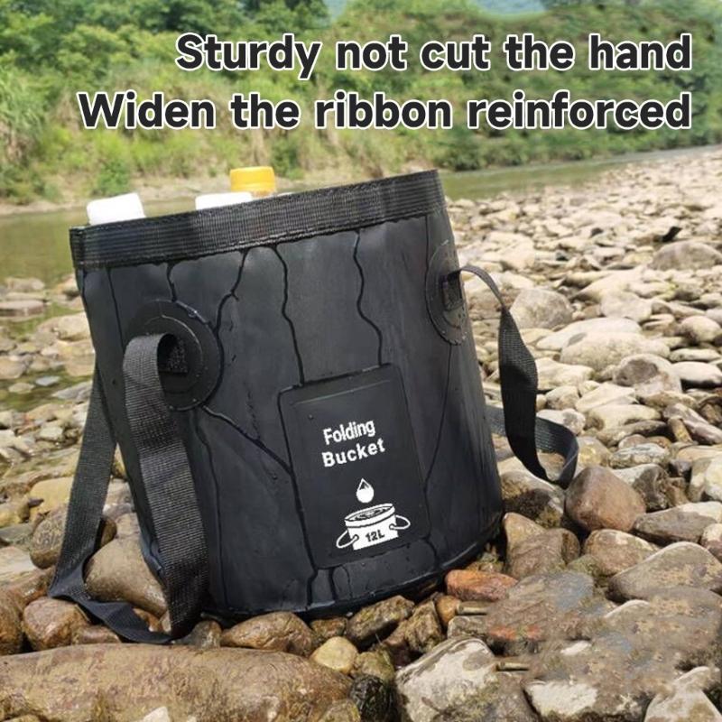 Cubo Plegable Palanganas de Viaje para el Hogar Contenedor de Agua Palanganas Portátiles Bolsa Plegable para Almacenamiento de Agua para Exterior Interior