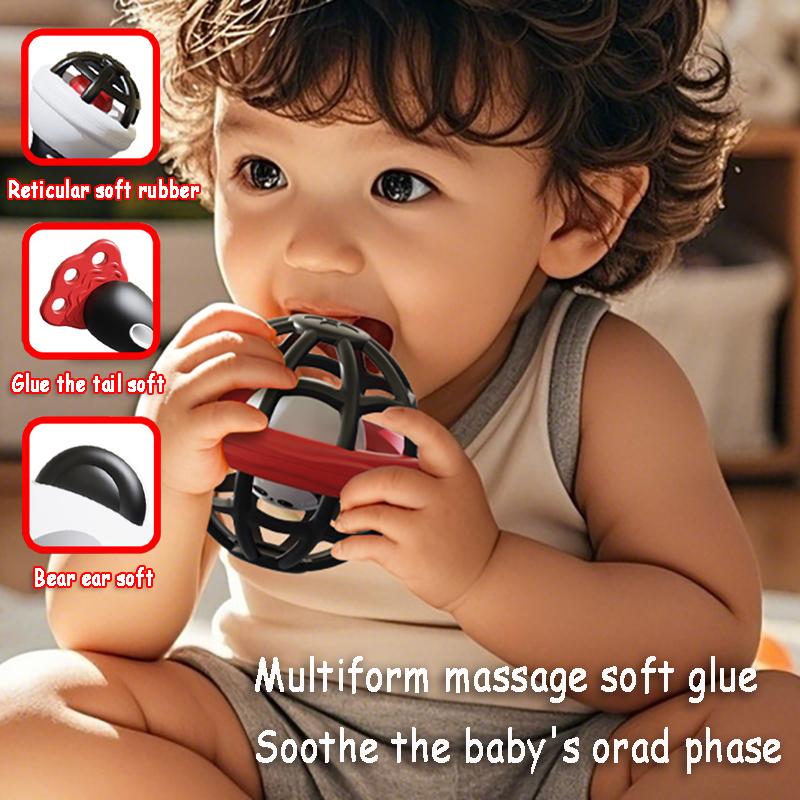 Montessori Music Instruments Toy Baby Dental Gum Sand Hammer Hand Bell Early Visual Stimulation Sensory Instrument Education Toy