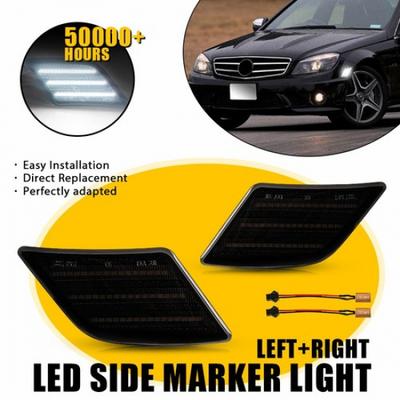 For 2008-2011 Mercedes Benz W204 C300 C350 C63 C-Class Side Marker Lights Lamp A