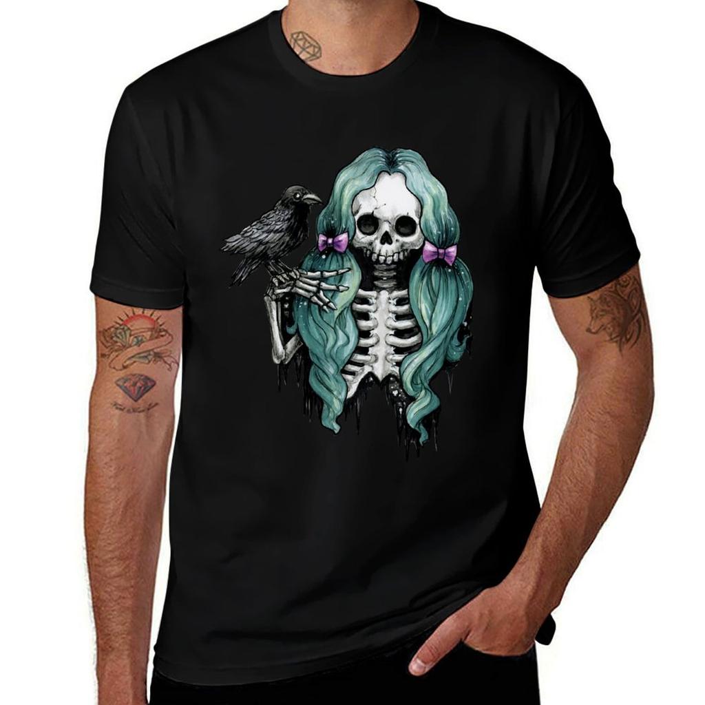Nevermore Skully Fiend T-shirt T Shirt Custom Print Funny T Shirts Man Cotton T Shirts High Quality T-shirt