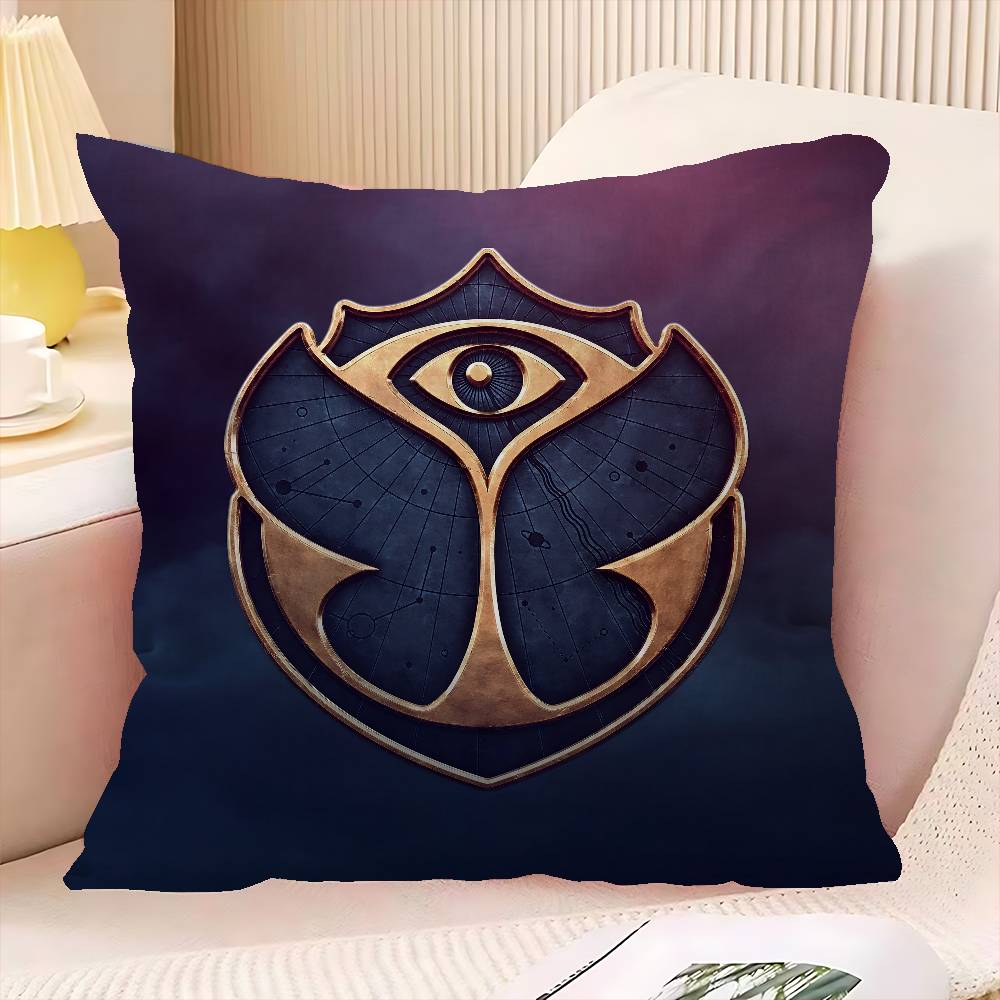 TOMORROWLAND Music Cushion Cover Polyester Sofa Cushions Decorative Throw Pillows Home Decoration Pillowcover