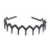 New Headband Hair Comb Zigzag Band Notched Headband Woman Man Girl Christmas Birthday Gift Rescue Broken DIY Hair Accessories
