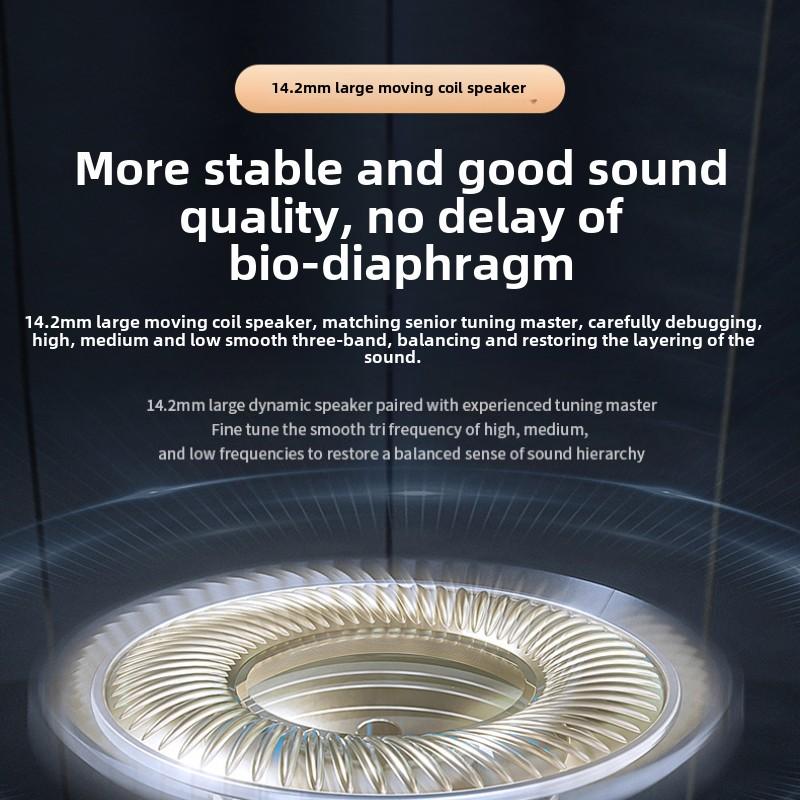 Bezdrátová Bluetooth sluchátka do uší TWS s kostním vedením 5.3, ultra dlouhá životnost, redukce hluku