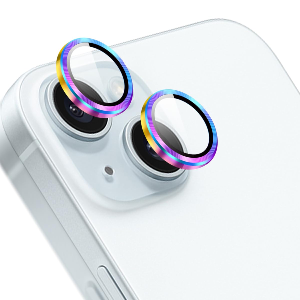 

Совместимость с iPhone 15 iPhone 15 Plus Защитная пленка для камеры из алюминиевого сплава AR с высокой пропускающей способностью Закаленное стекло Полный объектив