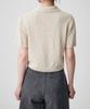 MUSINSA STANDARD WOMAN Women'S Linen Blend Textured Knitted Polo Shirt [Light Beige]
