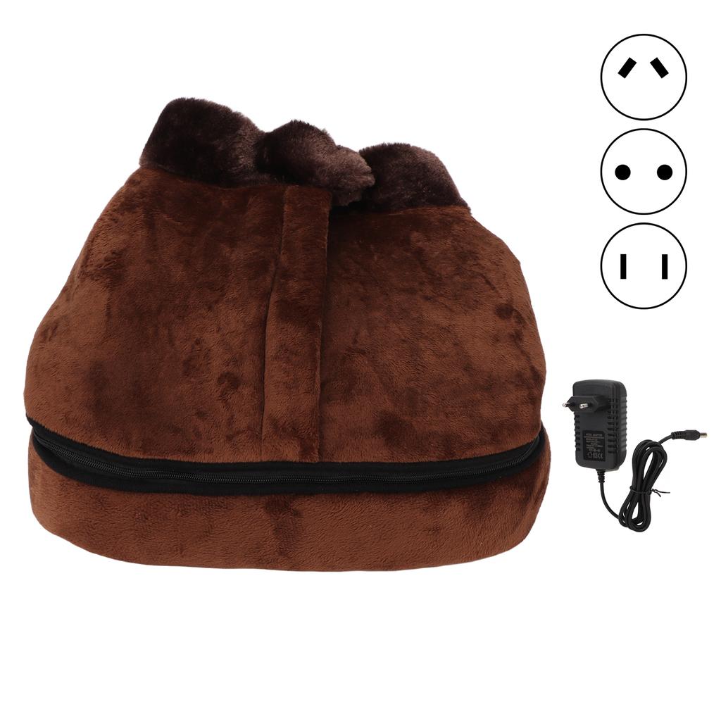 Electric Heated Foot Massager Relieve Fatigue Detachable Heating Massage Feet Warmer Foot Massager Warmer Heated Foot Warmer