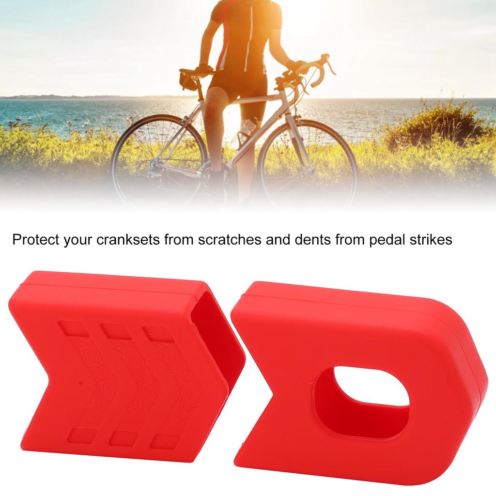 4pcs Bike Crank Protector Crankset Silicone FR AM Crank Arm Boot Covers