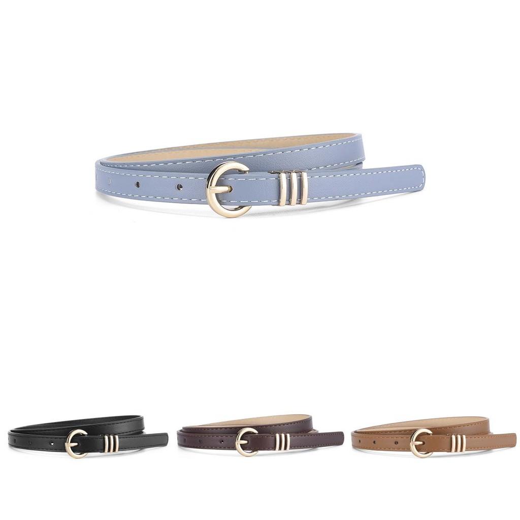 Chic And Trendy Women's Thin Waist Belt For Dresses In Soft Pastel Colors For A Fresh Look