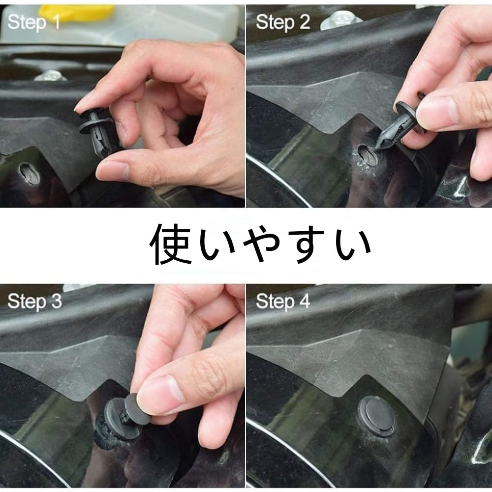 100pcs Car Rivets Car Clips Push Rivets Plastic Rivets Car Interior Clip Retaining Clip Auto Parts