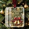 Festive Cash Gift Envelope 3 Pcs Christmas Ornament, Acrylic Money Holder for Cash, Clear Decorative Hanging Box Xmas Tree Decoration, Holiday