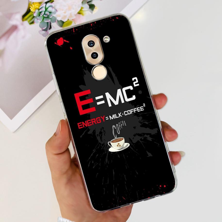 For Honor 6X Case BLN-AL10 BLL-L22 BLN-L21 Cover Fashion Flower Clear Silicone Soft Funda For Huawei Mate 9 Lite GR5 2017 Bumper