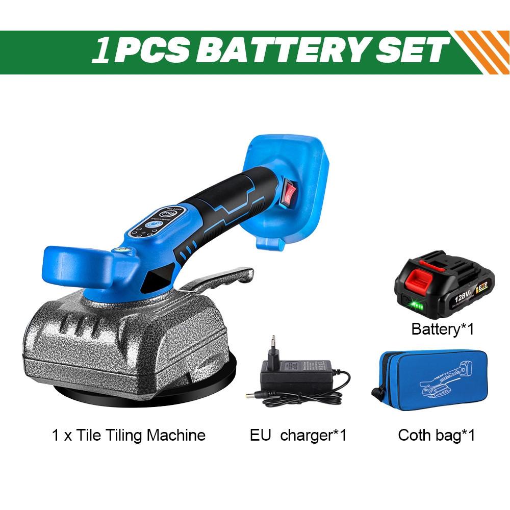 5 Gear Adjustable Tiles Tiling Machine Efficient Cordless Rechargeable Tile Vibrator Suction Cup Tool For 18V Battery