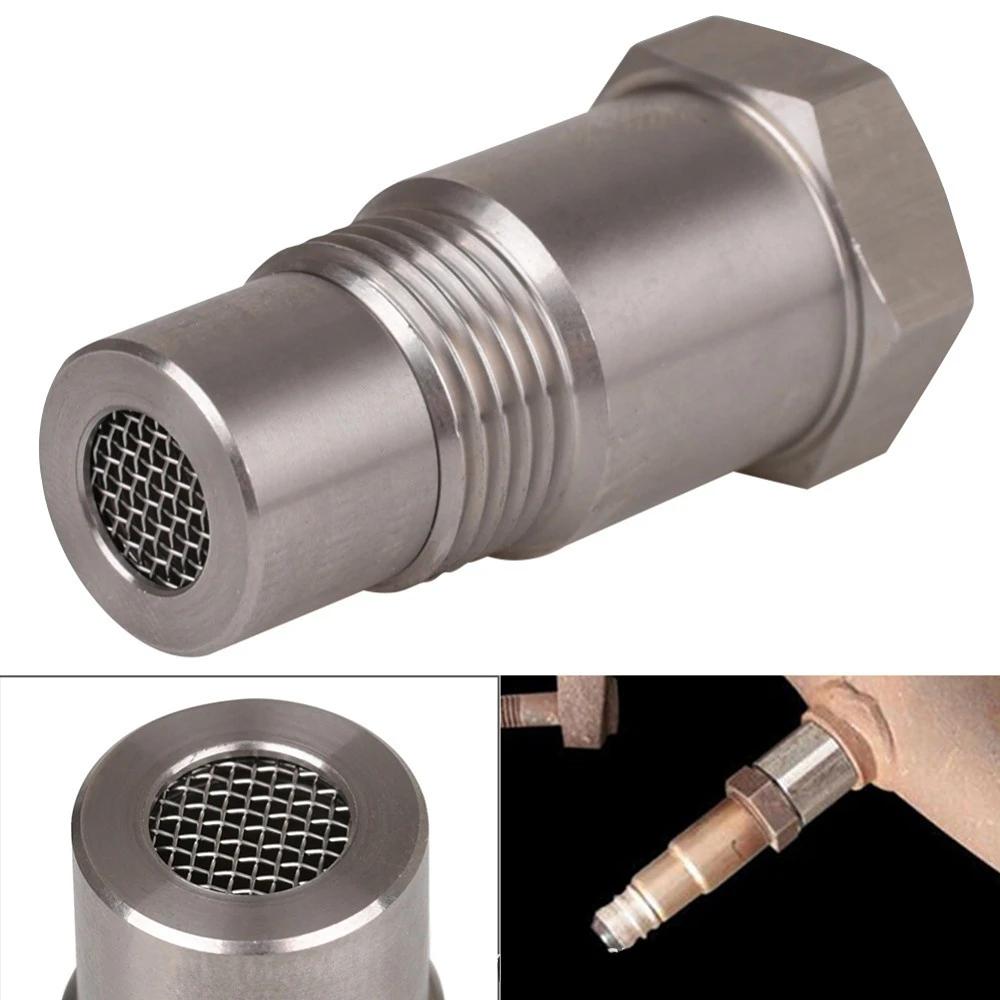 2pcs Universal Extension Filter Oxygen O2 Sensor Connector Extender Spacer Thread M18*1.5 Stainless Steel Adapter Auto Parts