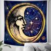 VIKAMA Dark Starry Sky Moon Tapestry Dreamlike Star And Moon Element Tapestry Bedroom Headboard InstagramStyle Decor Tapestry