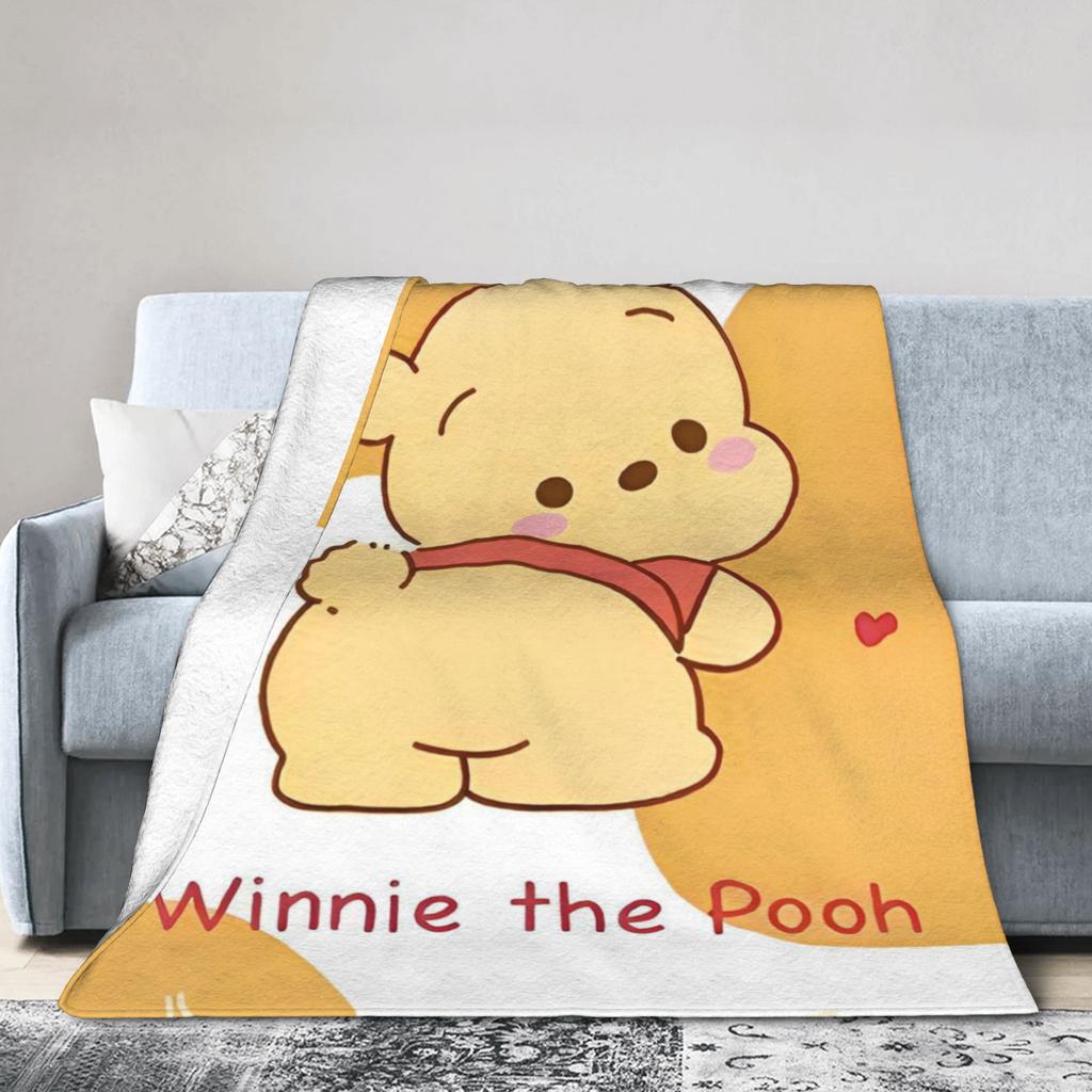 Bär Cartoon Winnie Puuh Decken Flanell Fantastisch Weiche Überwurfdecken für Bettwäsche Wohnzimmer Sommer,