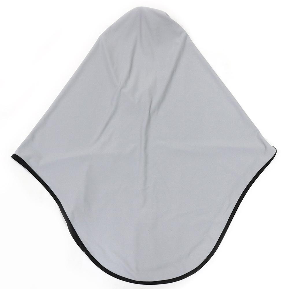 Women's Color Block Hijab with Soft Brim Patchwork Hat