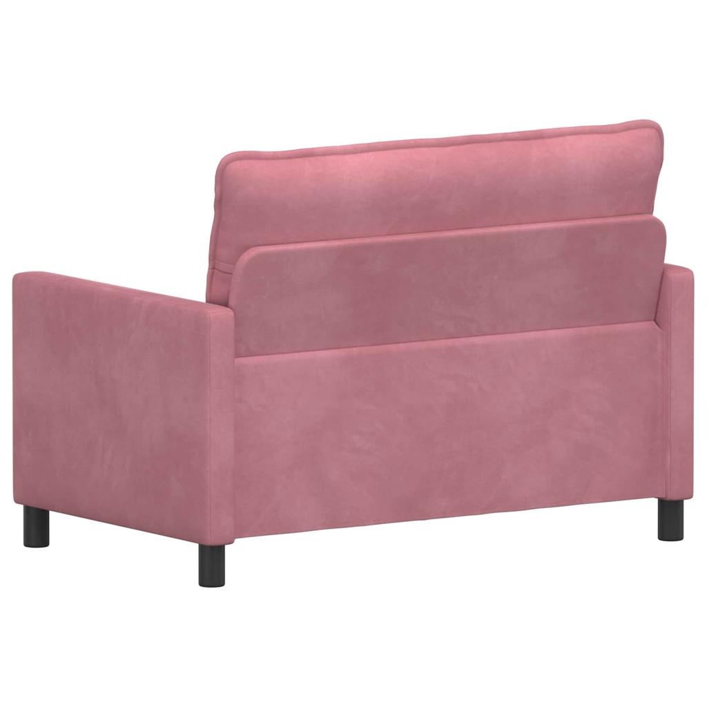 Pink Sofa 126 X 81 X 87.5 Cm Velvet