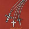 High Quality Cross Titanium Steel Non Fading Necklace,Domineering Trendy Men's hip-hop Pendant Chain,New Handsome Men Women Gift