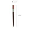 22.5cm Dishwasher-Safe Chopsticks, Made In Japan, Stylish, Japanese Pattern, Non-Slip, Lightweight Wooden Chopsticks for Couples, Colorful, Gift, Pres